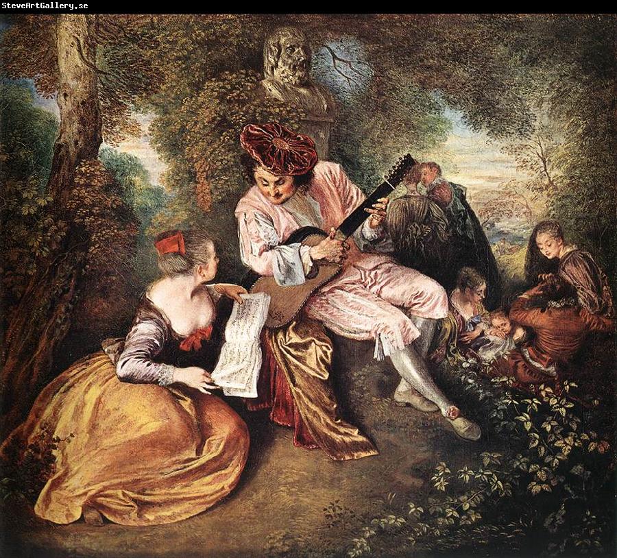 WATTEAU, Antoine La gamme d amour